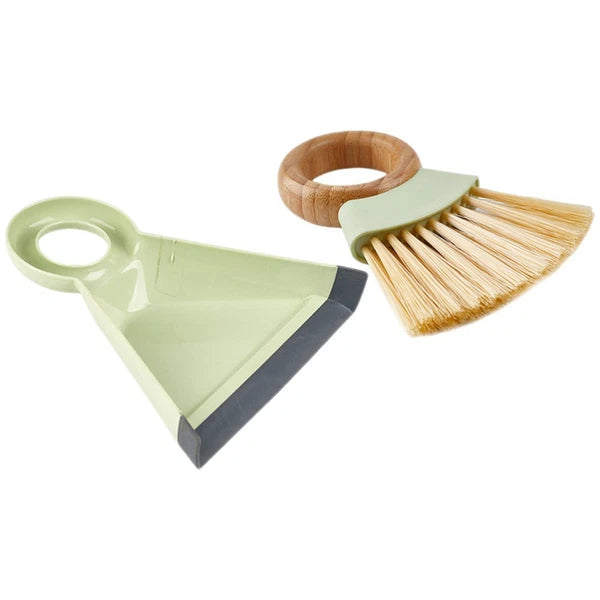 1 Set Mini Cleaning Brush and Dustpan Table Sweep Broom for Computer Keyboard