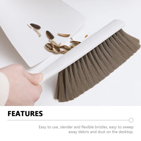 Desktop Broom Set Household Cleaning Supplies Mini Dustpan and Brush