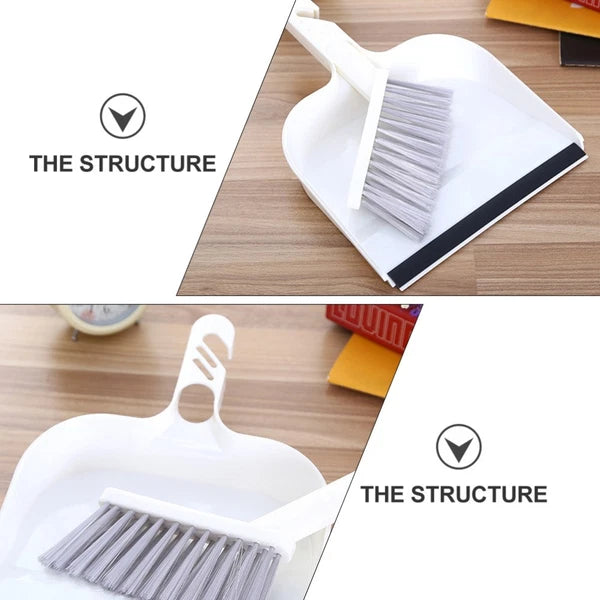 2 Sets Kitchen Cleaning Desktop Broom Mini Dustpan and Brush Child