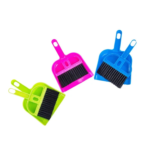 6 Sets Sweeping Brush and Dustpan Small Broom Computer Cleaner Kit