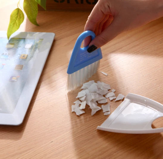 5pcs Mini computer desktop keyboard cleaning brush Mini broom dustpan set