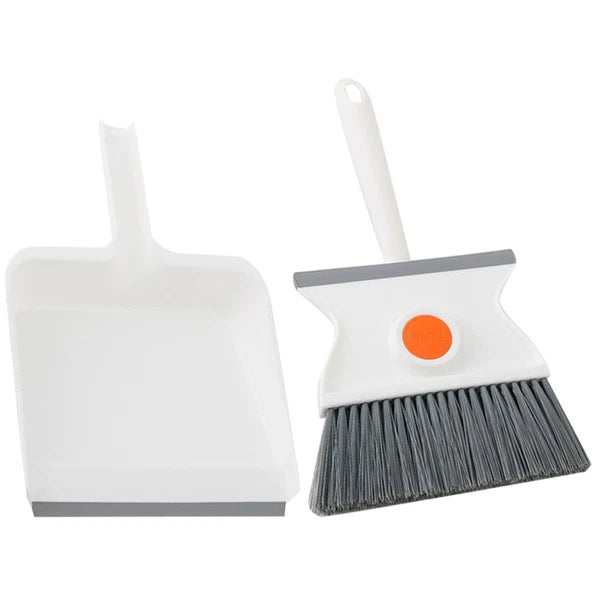 Broom Dustpan Set Child Toddler Desk and Table Cleaning Kit Brushes