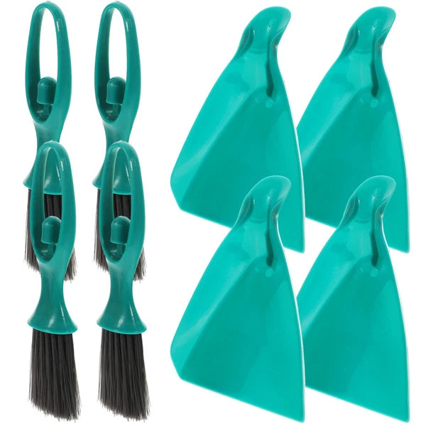 4 Sets Mini Broom Toddler Desktop Small Dustpan and Household Supplies Portable