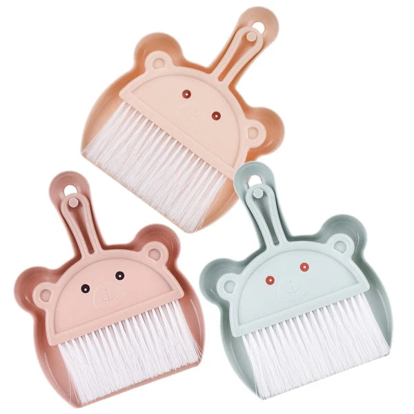 3 Sets Cartoon Broom Dustpan Mini and sweeper Small Table Brush