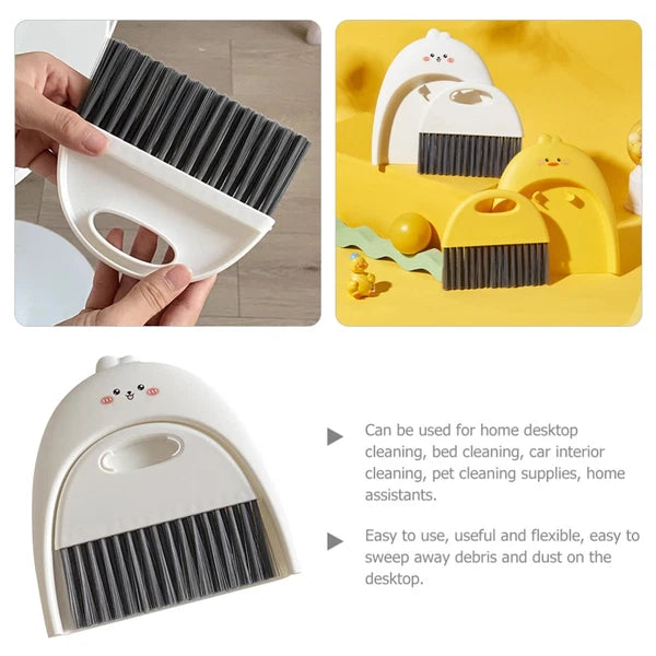 Mini Dustpan Set Child Baby Desktop Broom and Tabletop Cleaning Brush