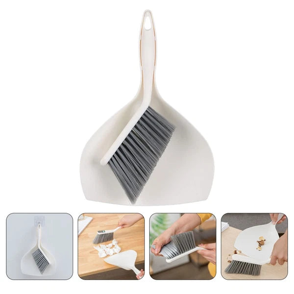 2 Sets Desktop Cleaning Kit Accessories Broom Dustpan Combination
