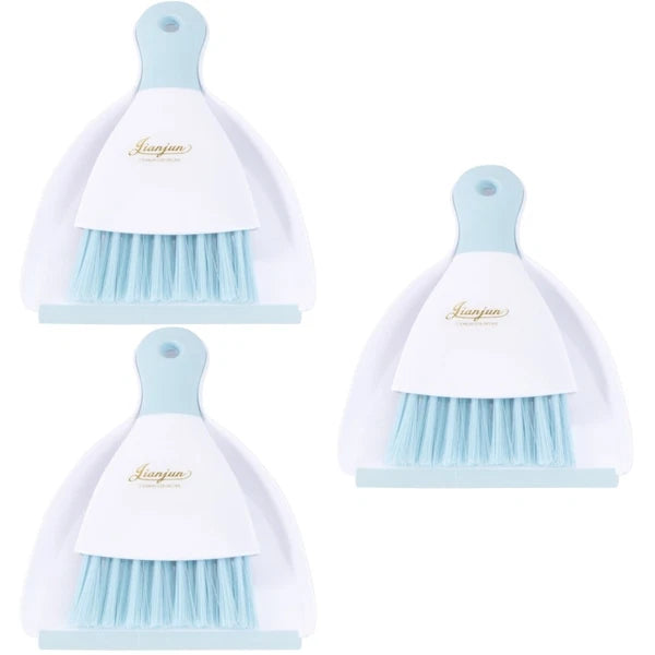 3 Count Convenient Small Dustpan Set Desktop Cleaner Cleaning Tools