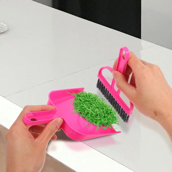 Desktop Broom Set Child Dustpan Brush Table Crumb Car Cleaning Interior