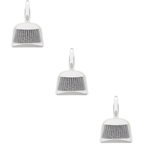1 Set Small Broom Dustpan Kit Desktop Whisk Broom Brush And Waste Bin Tabletop