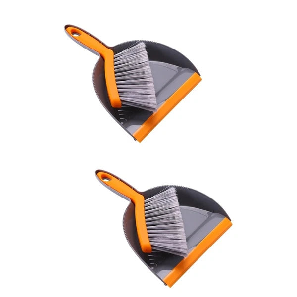 2 Pack Mini Broom Set Dust Pan and Brush Sets Desktop Small Dustpan