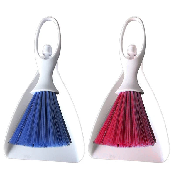 2 Sets Desktop Broom Portable Dustpan Brush Counter Household Supplies