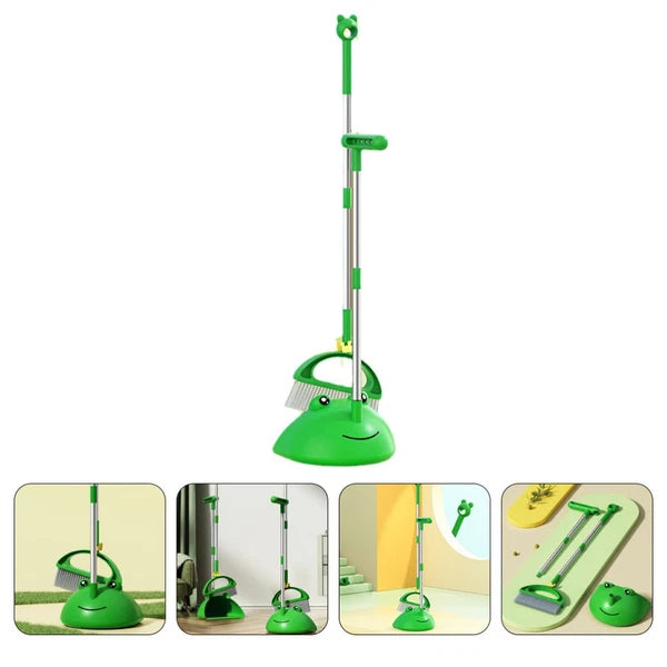 Children's Broom Set Student Household Cleaning Tools with Dust Pan
