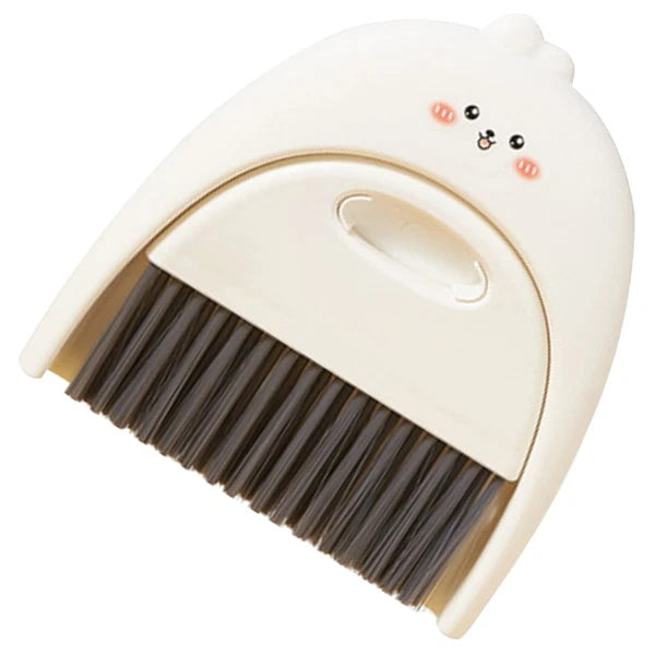 Mini Dustpan Set Baby Child Small Plastic Broom and Tabletop Cleaning Brush