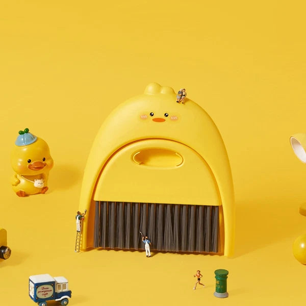 Mini Dustpan Set Baby Child Small Plastic Broom and Tabletop Cleaning Brush