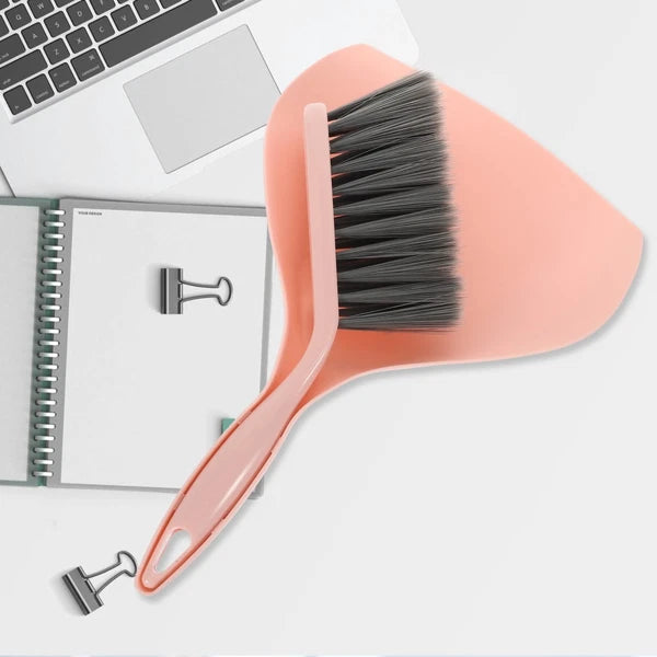 Desktop Cleaning Broom Table and Dustpan Set Small Portable Brush