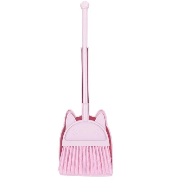 Children's Broom Set Childs Sweeping Brush Cleaning Toy Toddler Dustpan