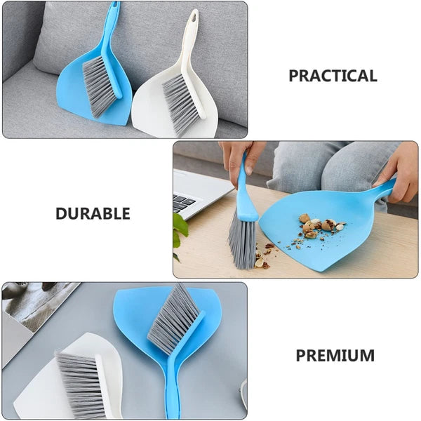 Mini Broom Set Small Dustpan and Brush Household Cleaning Supplies Desktop