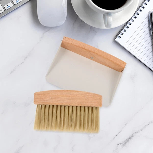 Desktop Cleaning Kit Broom Set Travel Supplies Mini Dust Pan and