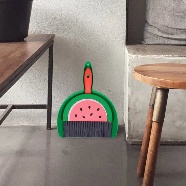 Mini Broom Set Desktop Small Dustpan Sweeping Brush and Child Dad