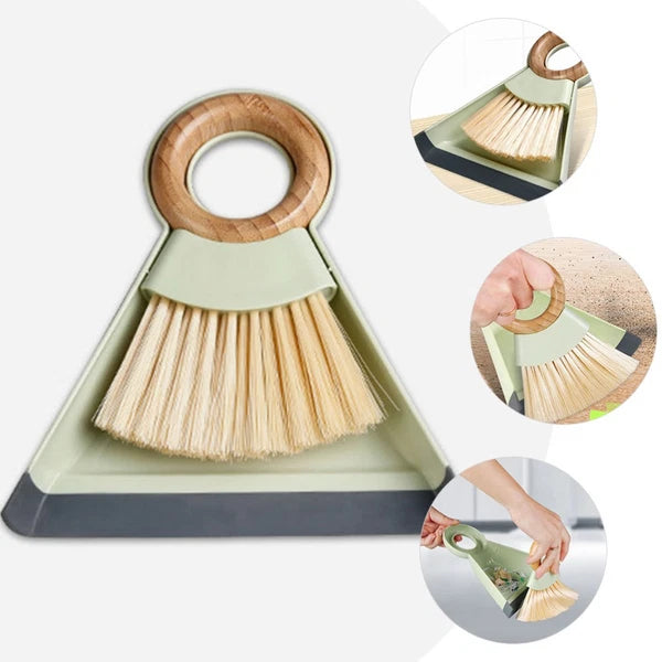 1 Set Mini Cleaning Brush and Dustpan Table Sweep Broom for Computer Keyboard