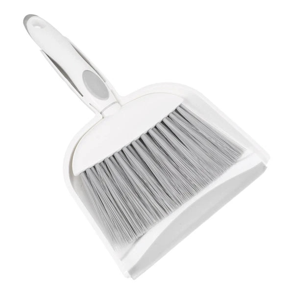 1 Set Small Broom Dustpan Kit Desktop Whisk Broom Brush And Waste Bin Tabletop