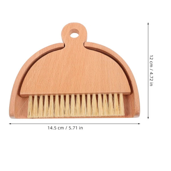 Mini Whisk Broom Desktop Cleaning Brush Set Dad Sweeping and Dustpan Hand Small
