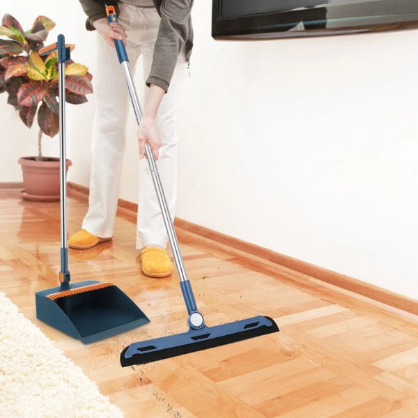 3pcs/set Long Handle Dustpan and Broom Set Dust Pan Brush Set Indoor Home Garden