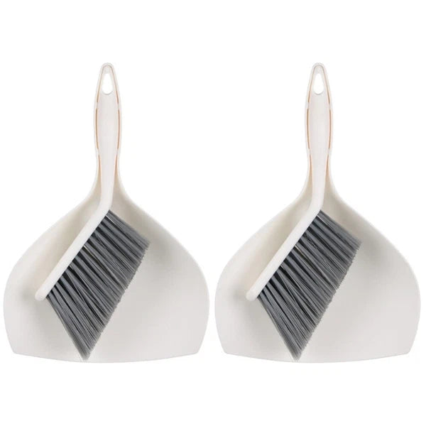 2 Sets Mini Dustpan Broom and Desktop Child Hand Household Cleaning Tools