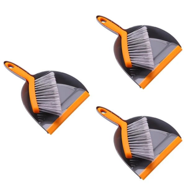 3 Count Mini Broom Set Dust Pan and Brush Sets Desk Dustpan Small