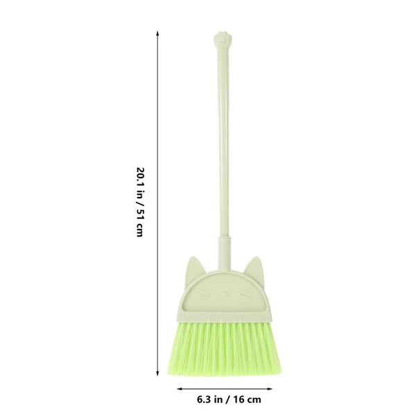 2 Pcs Children's Broom Set Toddler Baby Dust Pan and Kids Dustpan
