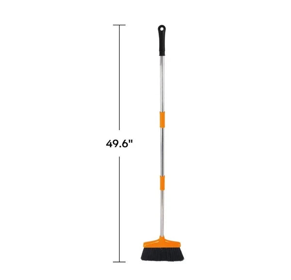 New Ergonomic Broom and Dustpan Set - Indoor and Pet
