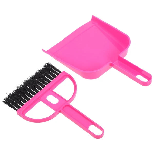 Desktop Broom Set Work Child Tabletop Dustpan Brush Miniature Detailing Toy