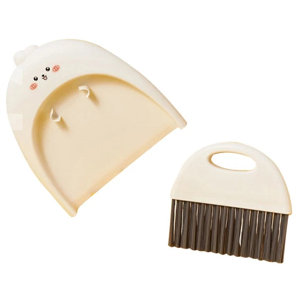 Mini Dustpan Set Baby Child Small Plastic Broom and Tabletop Cleaning Brush
