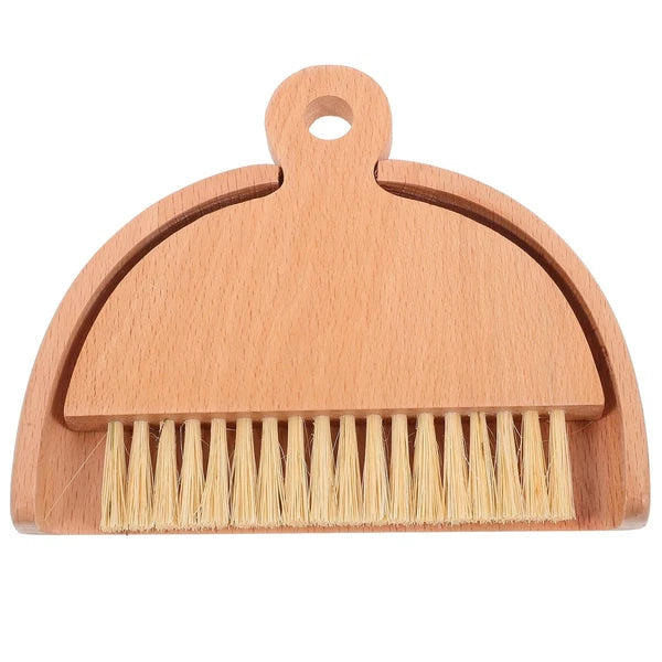 Mini Whisk Broom Desktop Cleaning Brush Set Dad Sweeping and Dustpan Hand Small