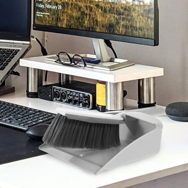 Mini Dustpan Broom Set Desktop Small and Sweeping Soft Brush Table