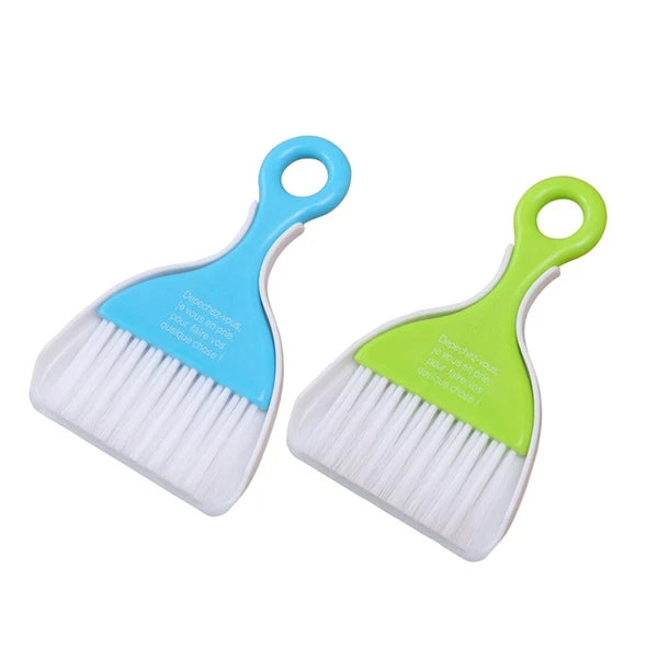 2 Sets Dust Removal Broom Child Keyboard Small Table Top Dustpan