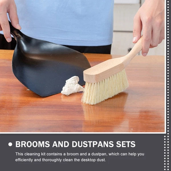 Garbage and Broom Set Sweeping Brush Dustpan Small Child Mini Portable