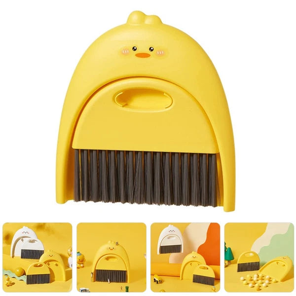 Mini Dustpan Set Baby Child Small Plastic Broom and Tabletop Cleaning Brush