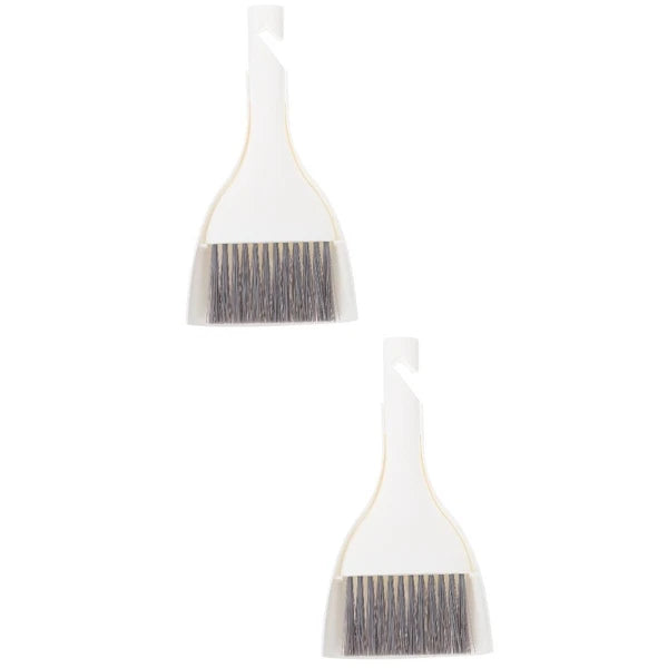 2 Sets Mini Dustpan Broom Desktop Cleaner Small Brush for Cleaning