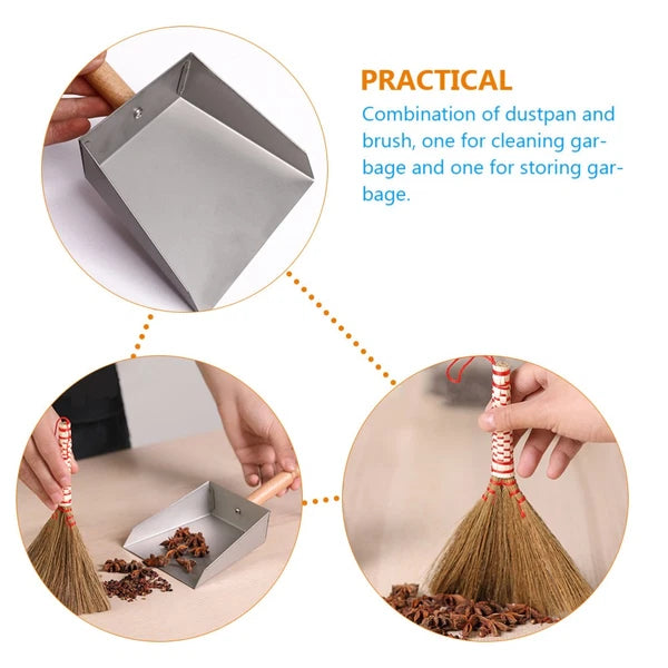 Desktop Cleaning Kit Child Small Dustpan Set and Broom Mini Brush