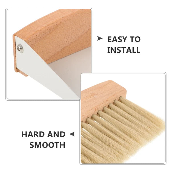 Desktop Cleaning Kit Broom Set Travel Supplies Mini Dust Pan and