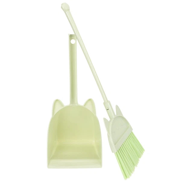 Children's Broom Set Childs Sweeping Brush Cleaning Toy Toddler Dustpan