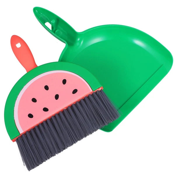 Mini Broom Set Desktop Small Dustpan Sweeping Brush and Child Dad