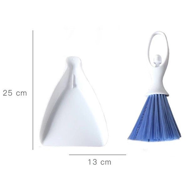 2 Sets Desktop Broom Table Dustpan Brush Cleaning Tools Utensils