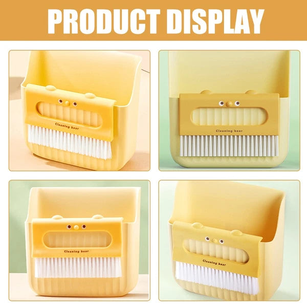 Cleaning Broom Set Portable Brush sweeper with Dust Pan Countertop