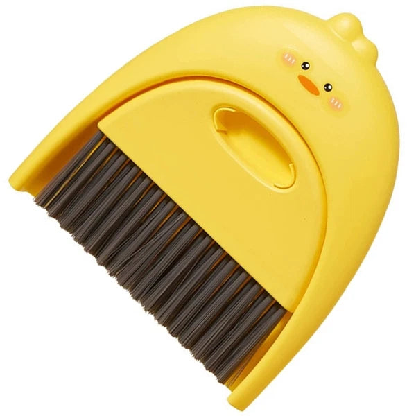 Mini Dustpan Set Baby Child Small Plastic Broom and Tabletop Cleaning Brush