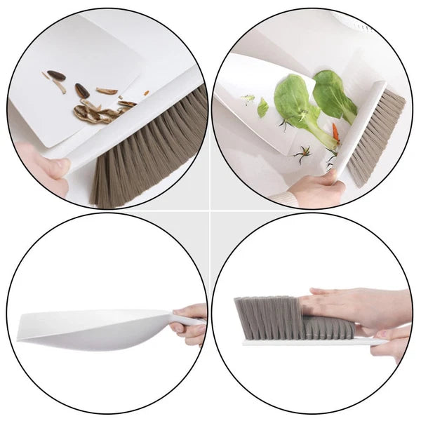 Desktop Broom Set Household Cleaning Supplies Tiny Brush and Dustpan