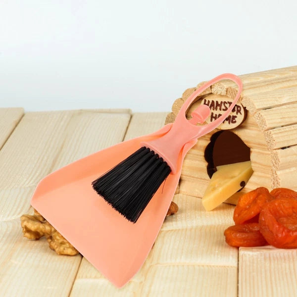 Cleaning Tool Set Mini Broom and Dustpan Small Animal Cage Cleaner