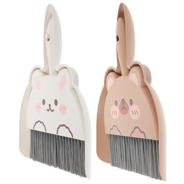 2 Set of Tabletop Brush Set Dining Sweeper Table Cleaning Tool Broom Dustpan