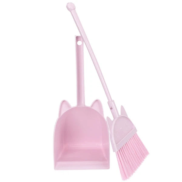 Children's Broom Set Childs Sweeping Brush Cleaning Toy Toddler Dustpan